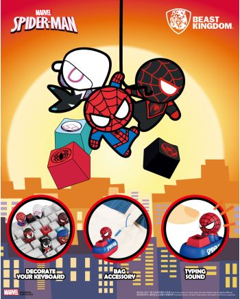 Figurine surprise Spider-Man Marvel format keycap