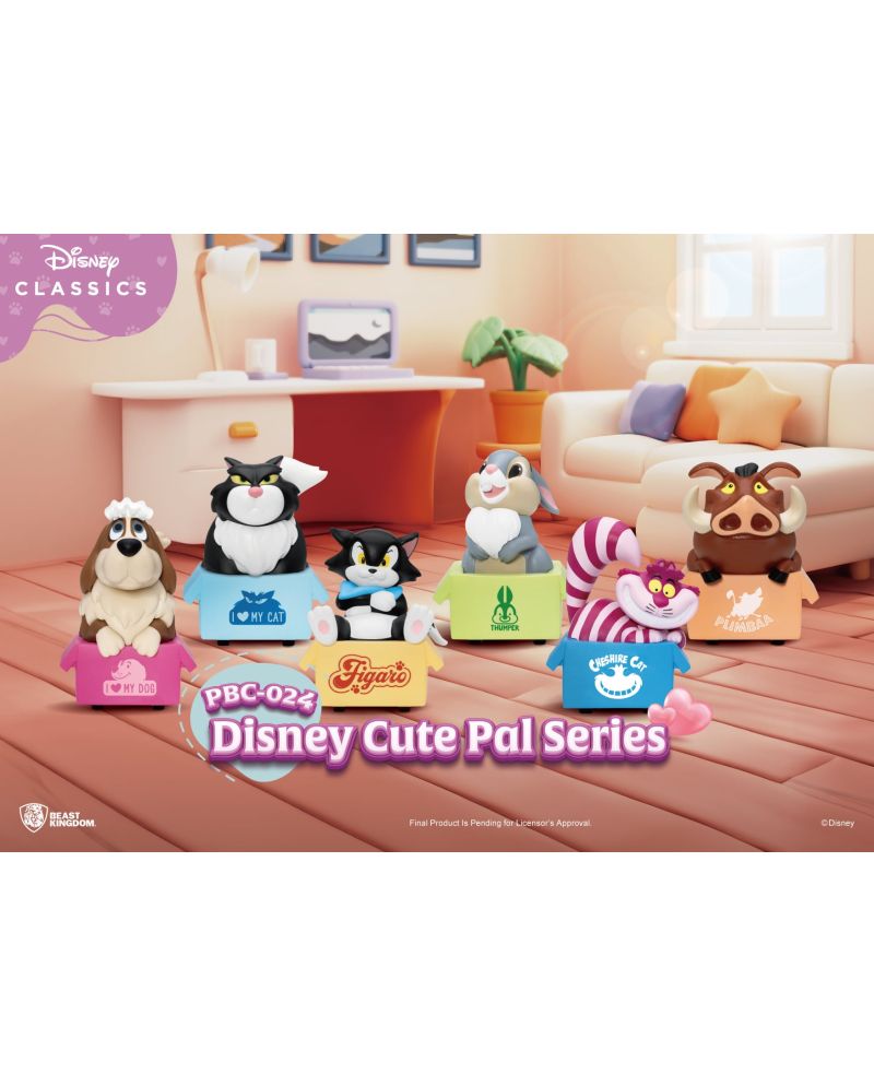 Blind box Disney Cute Pal Pull Black Car figurine 5cm Beast Kingdom