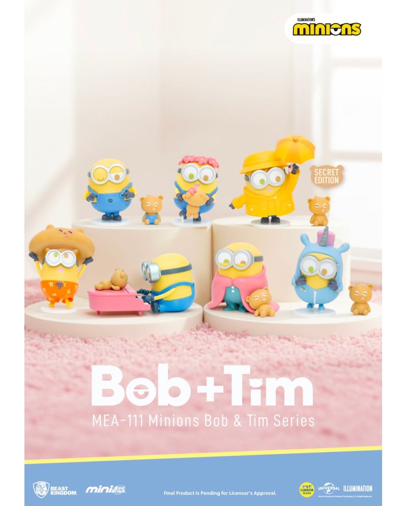 MINIONS - Bob & Tim Series - Set 6 Figurine 6.3cm - vue principale