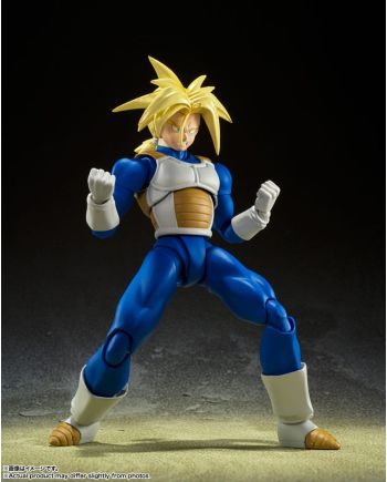 DRAGON BALL Z - Super Saiyan Trunks - Figurine S.H. Figuarts 14cm - vue de profil