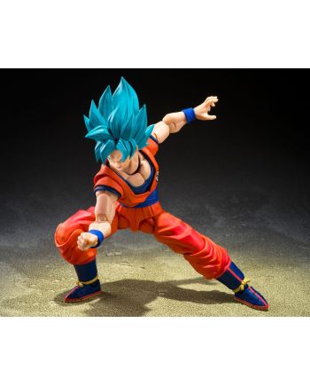 DRAGON BALL SUPER - SSGS Son Goku - Fig. S.H. Figuarts 15cm - vue de face