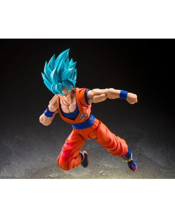 DRAGON BALL SUPER - SSGS Son Goku - Fig. S.H. Figuarts 15cm - vue de detail