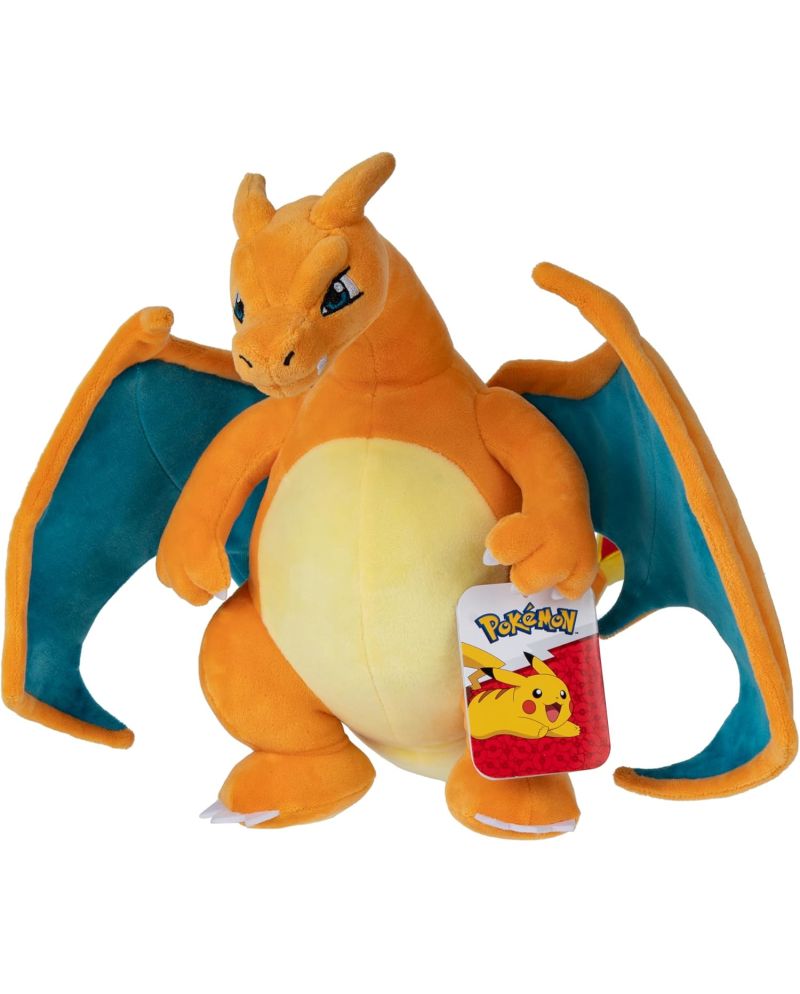 Peluche Dracaufeu Pokémon 30cm vue de face