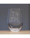 Verre gravé Mon Voisin Totoro avec motif Totoro et trèfle blanc, 325ml, Benelic