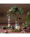 Diorama sablier Mon Voisin Totoro avec le camphrier et Totoro - Benelic