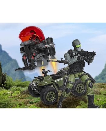 G.I. JOE - Snake Eyes Vs Stealth Viper - Figurine Classified Serie15cm - vue de profil