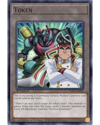 Yu-Gi-Oh! Token Gong Strong et Superheavy Samurai Warlord Susanowo