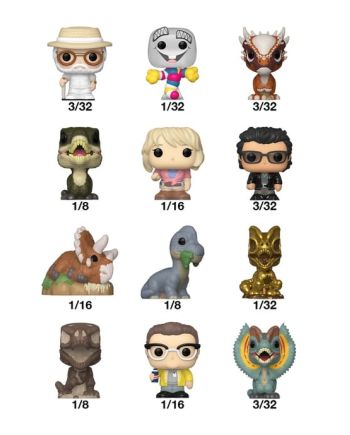 Figurines Bitty Pop Jurassic Park Funko vue détaillée