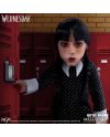 Poupée Mercredi Addams Mezco Toys MDS Roto 45cm détail du costume