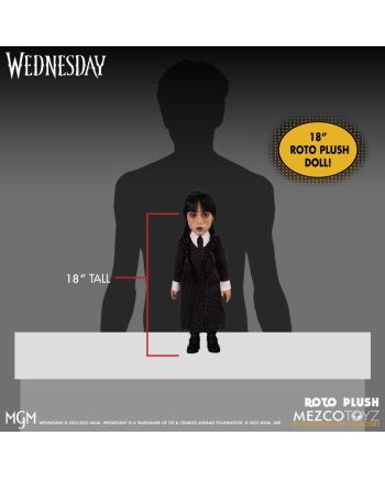 Poupée Mercredi Addams Mezco Toys MDS Roto 45cm packaging
