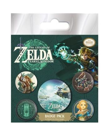 Pack de 5 badges Zelda Tears of the Kingdom Ciel d'Hyrule