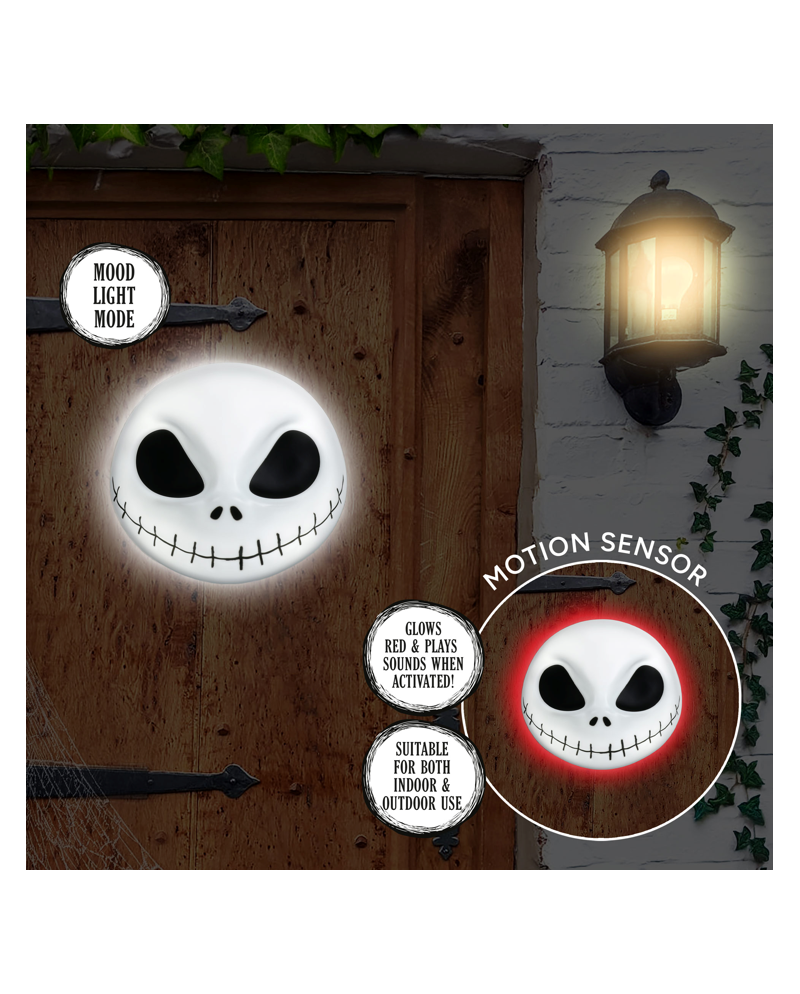 NBX - Jack Skellington - Lampe Masque détecteru de mouvement - vue principale