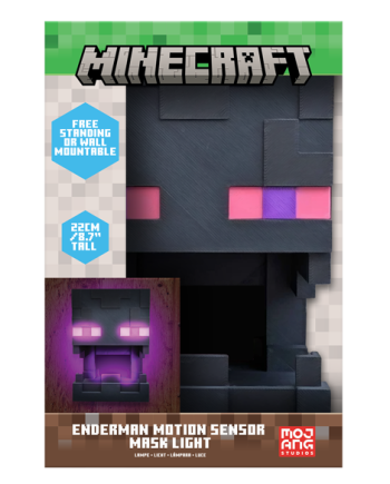 MINECRAFT - Enderman - Lampe Masque détecteru de mouvement - vue de face