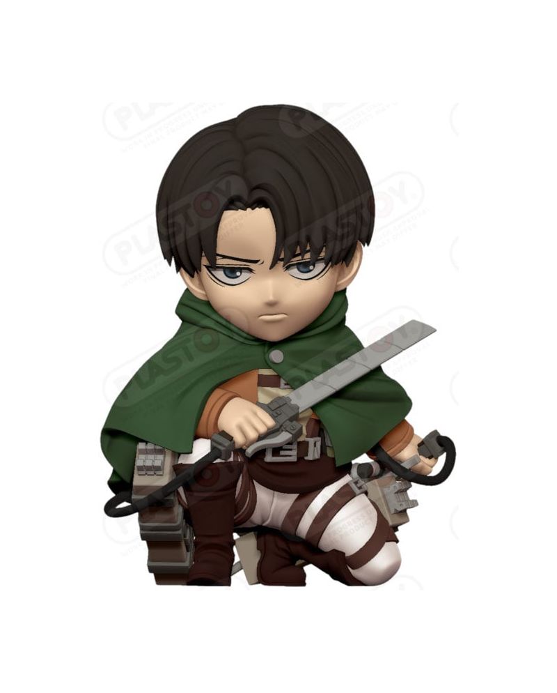 Tirelire PVC Levi Ackerman L'Attaque des Titans vue de face