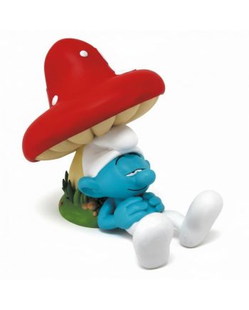 Tirelire Schtroumpf Dormeur en PVC 16cm par Plastoy
