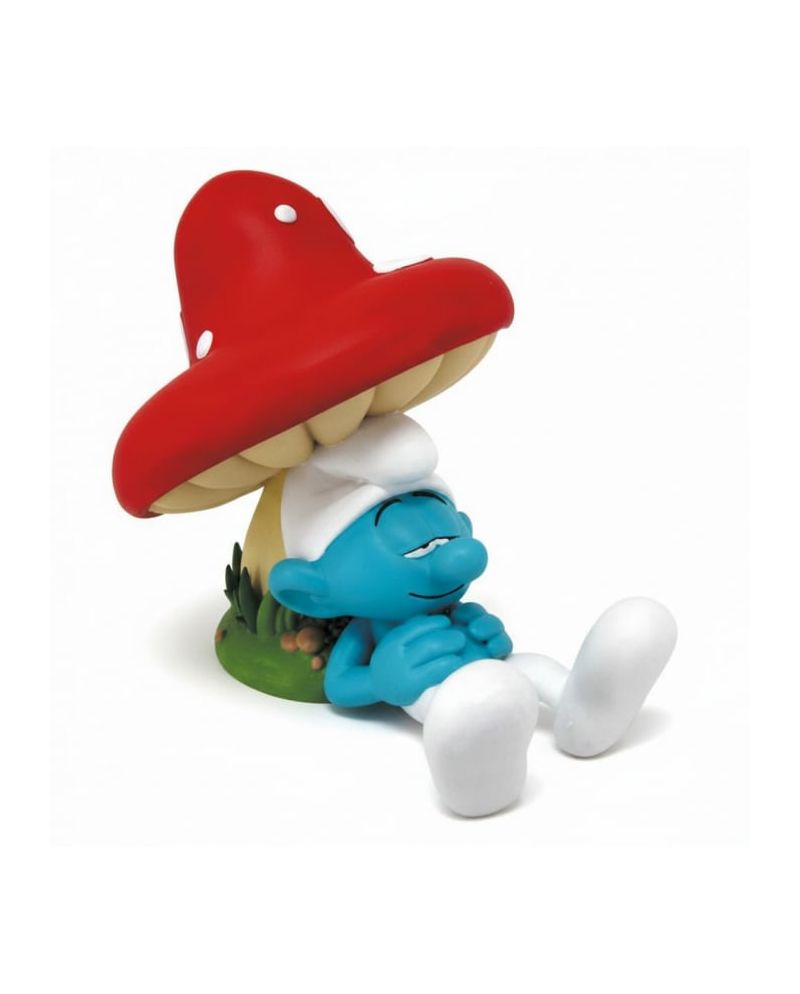 Tirelire Schtroumpf Dormeur en PVC 16cm par Plastoy