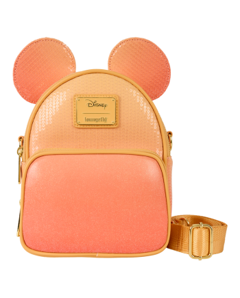 Sac bandoulière convertible Mickey Glitter Loungefly Disney - vue face