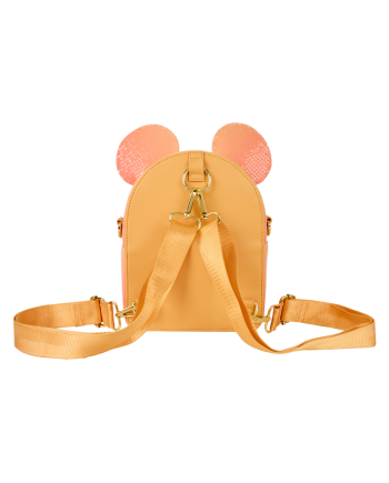 Sac bandoulière convertible Mickey Glitter Loungefly Disney - détail paillettes