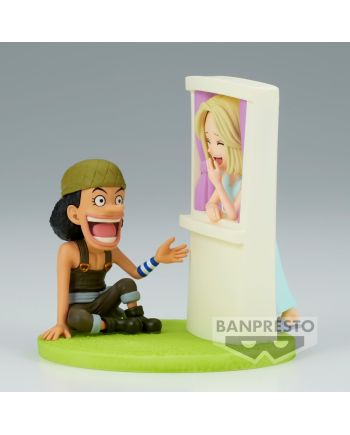 ONE PIECE - Usopp & Kaya - Figurine WCF-Log Stories 7cm - vue de profil