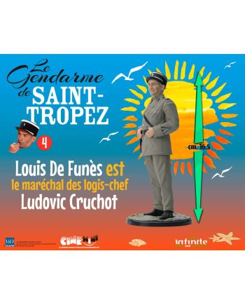LE GENDARME DE SAINT-TROPEZ - Ludovic Cruchot - Figurine 16cm - vue de profil