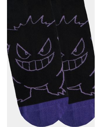 Pack de 3 paires chaussettes Pokemon Ectoplasma vue complète