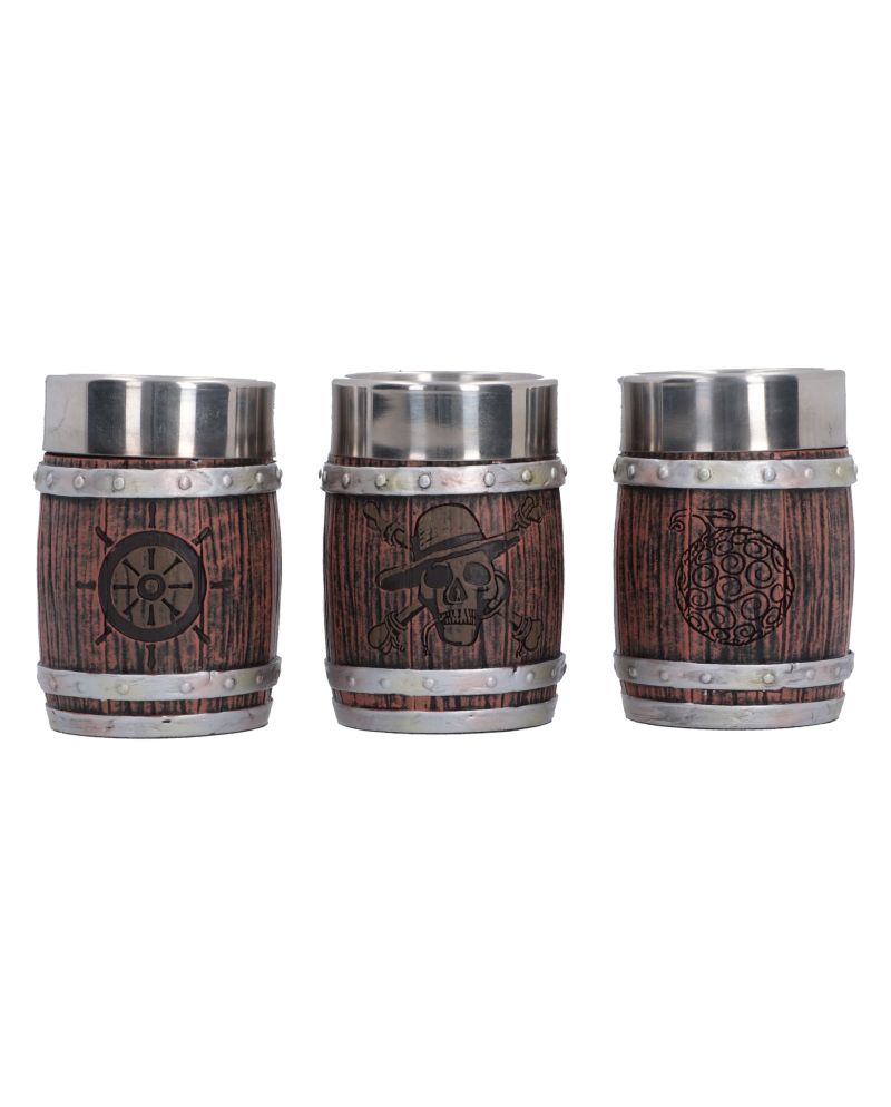ONE PIECE - Barrel - Set de 3 verres à shots - vue principale