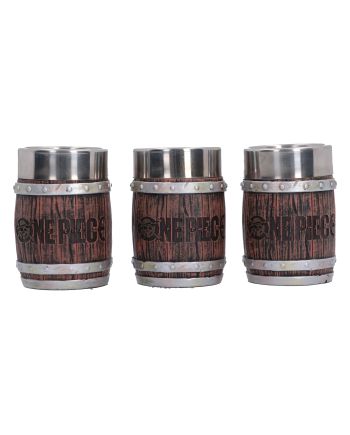 ONE PIECE - Barrel - Set de 3 verres à shots - vue de profil