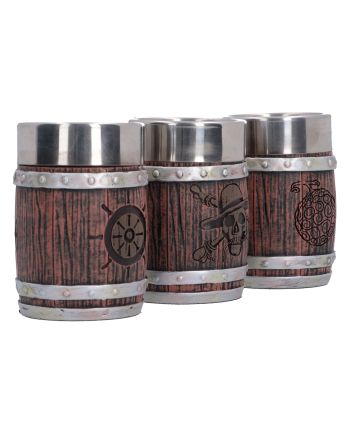 ONE PIECE - Barrel - Set de 3 verres à shots - vue de dos