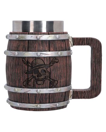 Chope Barrel ONE PIECE en verre, hauteur 16cm, édition Nemesis