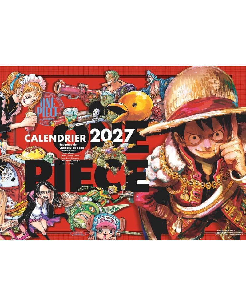 Calendrier officiel One Piece 2027 - couverture Glénat