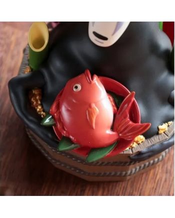 LE VOYAGE DE CHIHIRO - No Face Bassine d'or & Bambous - Diorama 18cm - vue de profil