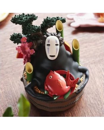 LE VOYAGE DE CHIHIRO - No Face Bassine d'or & Bambous - Diorama 18cm - vue de dos