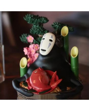 LE VOYAGE DE CHIHIRO - No Face Bassine d'or & Bambous - Diorama 18cm - vue de detail