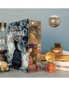 BOOK NOOK KIT - DIY- L'ère de la vapeur - 164pcs + LED Light - vue de profil