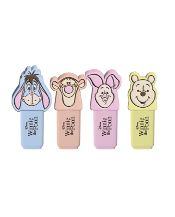 Pack de 4 mini surligneurs Winnie l'Ourson Disney