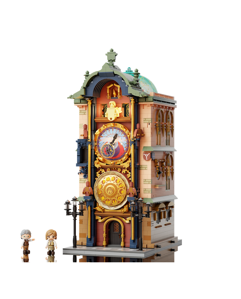 Horloge astronomique de Prague en bloc de construction Pantasy, vue d'ensemble
