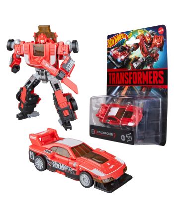 TRANSFORMERS X HOT WHEELS - GT Scorcher -Figurine Collaborative 12.5cm - vue principale