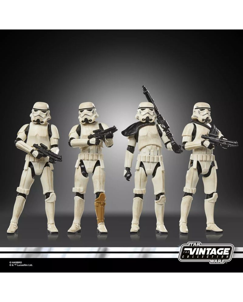 Multipack 4 figurines Remnant Stormtrooper Star Wars Vintage Collection 10cm