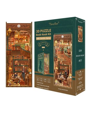 BOOK NOOK KIT - DIY- Agence de detective Violon - 286pcs + LED Light - vue principale