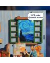 BOOK NOOK KIT - DIY- Chambre de Vincent - 143pcs + LED Light - vue de profil