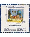 BOOK NOOK KIT - DIY- Chambre de Vincent - 143pcs + LED Light - vue de detail