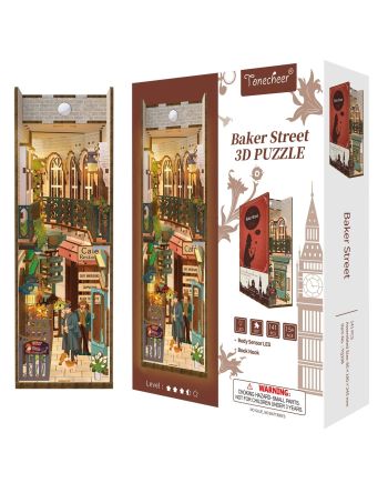 BOOK NOOK KIT - DIY- Baker Street - 141pcs + LED Light - vue principale