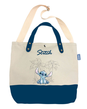 STITCH - Ohana & Blue - Big Canvas Bag - 37x26x11cm