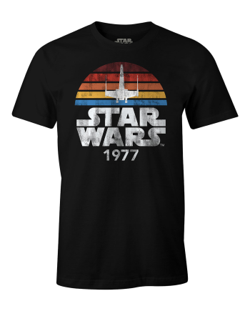 T-shirt homme Star Wars 1977 taille S de Cotton Division