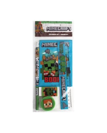 MINECRAFT - Set de Papeterie - 5pc. - vue principale