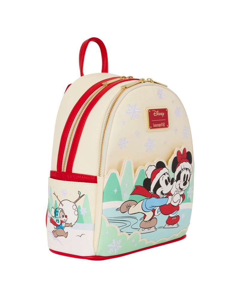 MICKEY & AMIS - Ice Skating - Mini Sac à Dos Loungefly - vue principale