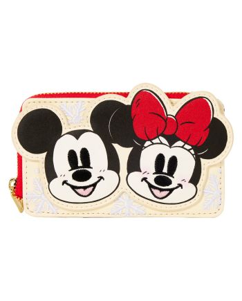 Porte-carte Loungefly Mickey & Amis Holiday vue de face
