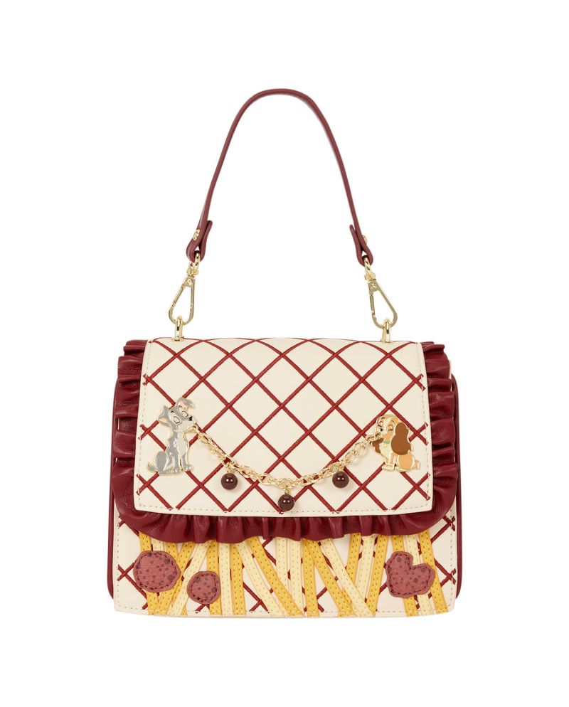 Sac bandoulière Loungefly La Belle et le Clochard Spaghetti Dinner vue de face