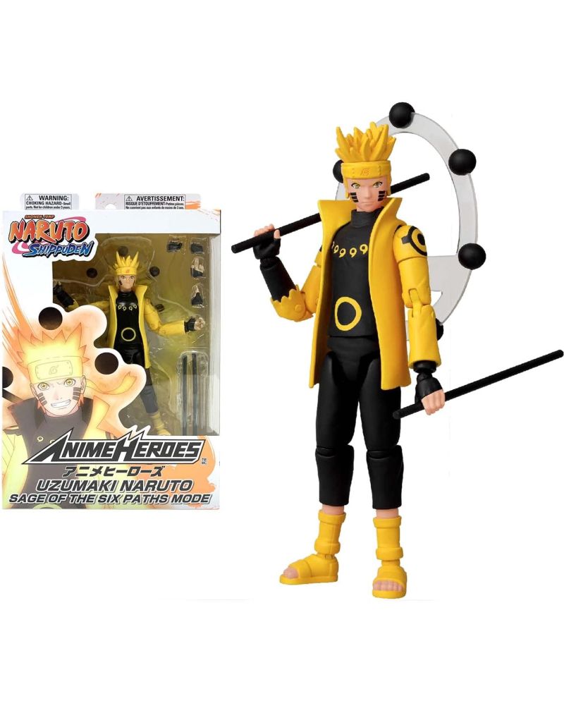 NARUTO - Naruto Sage of Six Paths Mode - Figurine Anime Heroes 17cm - vue principale