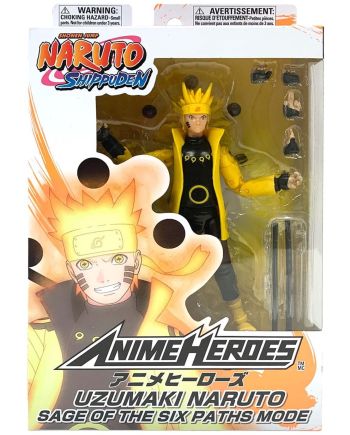 NARUTO - Naruto Sage of Six Paths Mode - Figurine Anime Heroes 17cm - vue de face